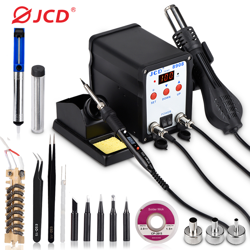 Smd Rework Station Hot Air Soldering 2 In 1 - JCD-Station de soudage numérique LCD 2