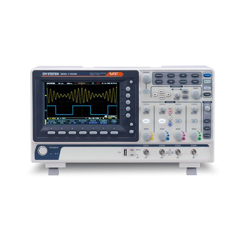 Digital Storage Oscilloscope 4 Channel 100Mhz - Oscilloscope numérique portable GDS-1104B à 4