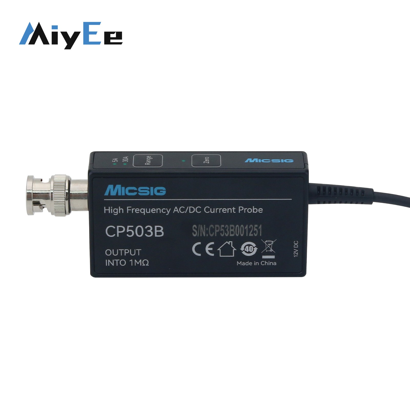 Micsig CP503B 50MHz 5A/30A son - Current Probe Ac Dc 50Mhz Oscilloscope avis et prix