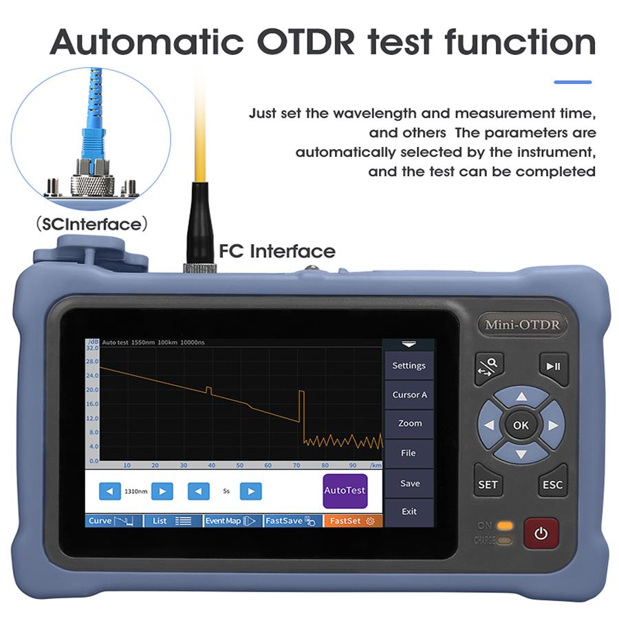Réflectomètre optique de domai - Optical Time Domain Reflectometer Otdr 1310 1550Nm avis et prix