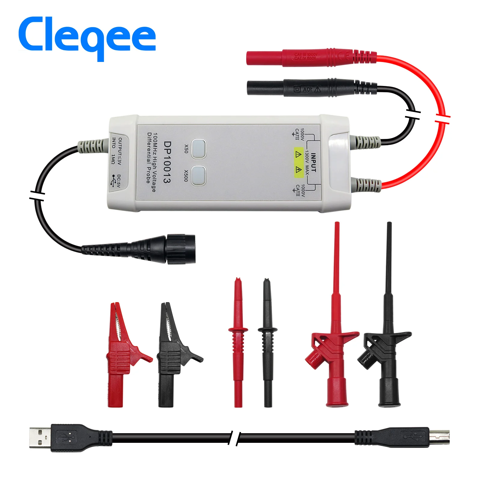 Cleqee 1300V 100MHz Oscillosco - High Voltage Differential Probe 100Mhz 1300V avis et prix