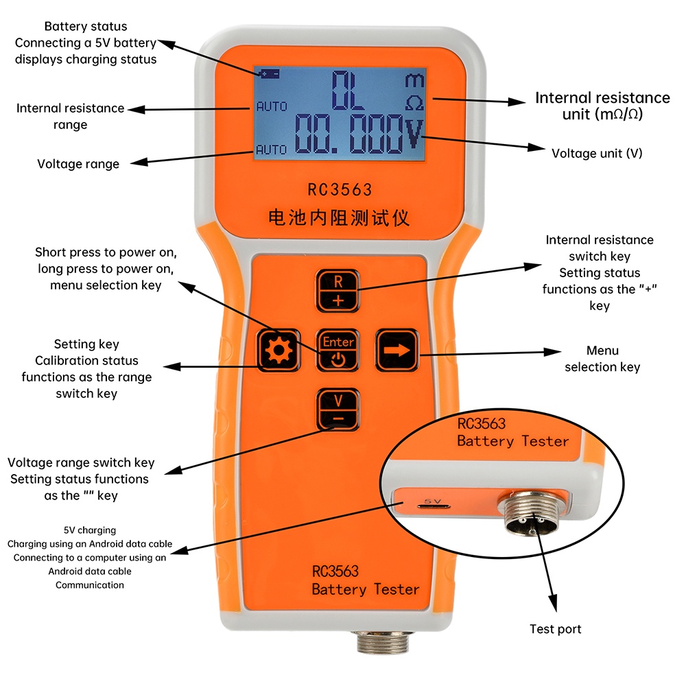 Testeur de tension de batterie - Battery Internal Resistance Tester Four Wire avis et prix
