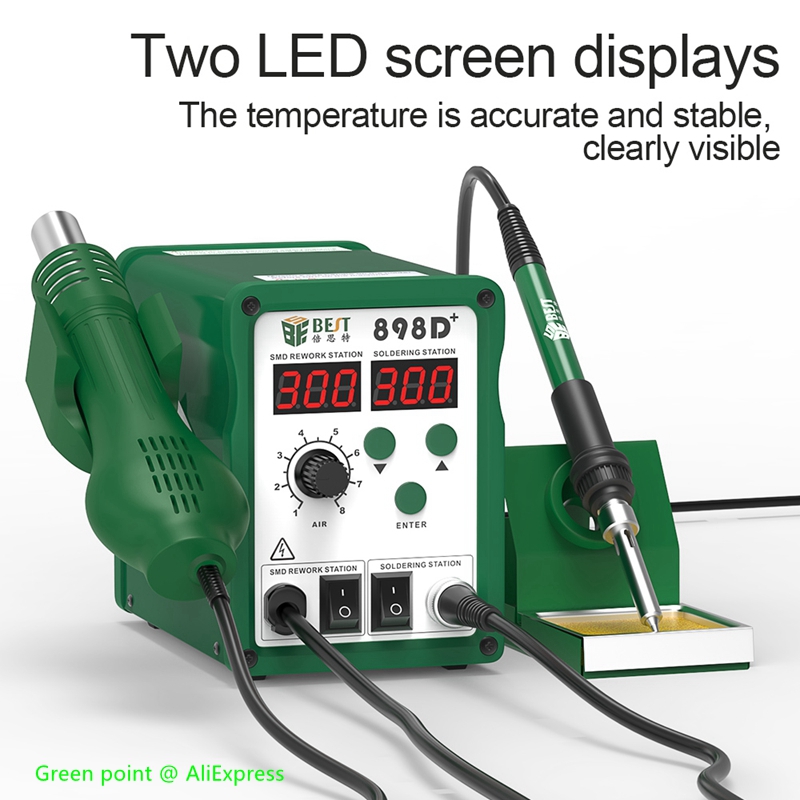 Pistolet à Air chaud Intellige - Smd Rework Station Hot Air Soldering 2 In 1 avis et prix