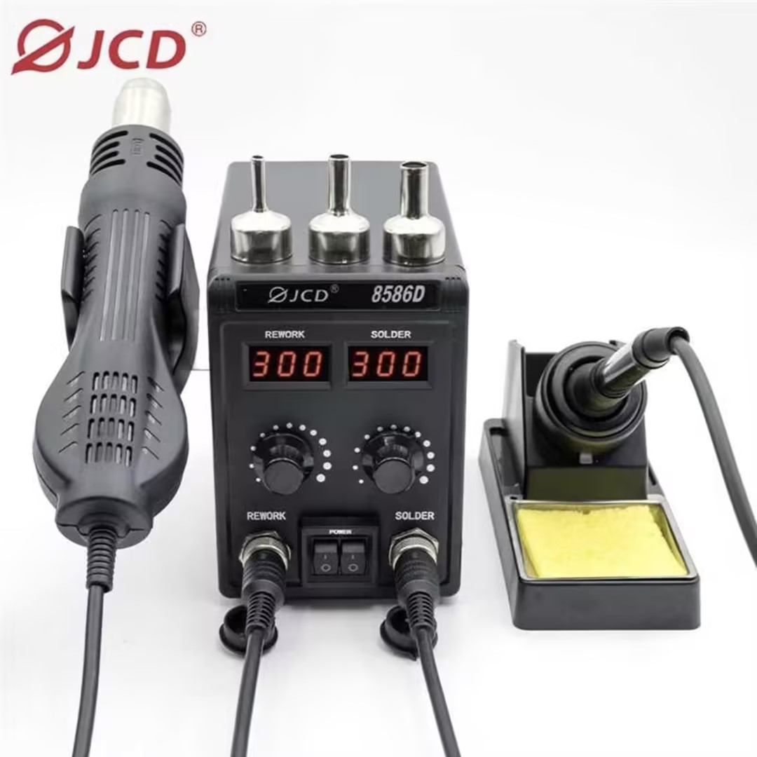 JCD 8586D Station de soudage 2 - Smd Rework Station Hot Air Soldering 2 In 1 avis et prix
