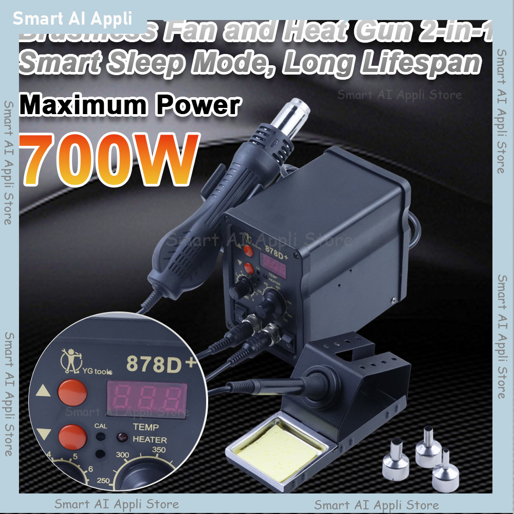 Station de soudage 2 en 1 avec - Smd Rework Station Hot Air Soldering 2 In 1 avis et prix