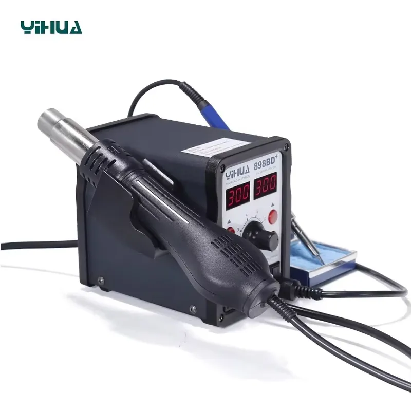 YIHUA 898BD+ 220V Station de s - Smd Rework Station Hot Air Soldering 2 In 1 avis et prix